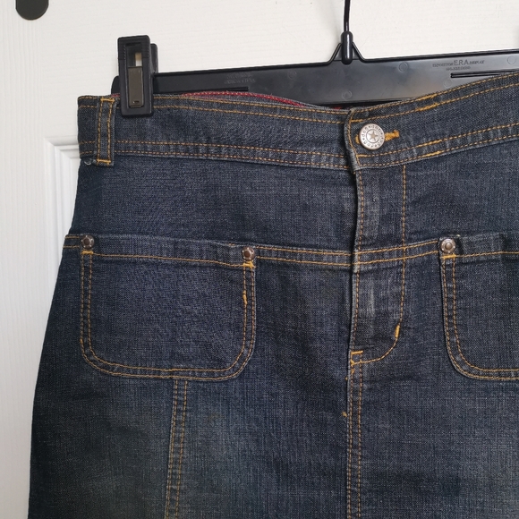 Gap Kids Denim Maxi Skirt , Y2K , 2000' , Dark Wash - Picture 4 of 11
